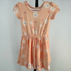 Dot Dot Smile peachy flower cap sleeve dress size 12-24 months New with Tags